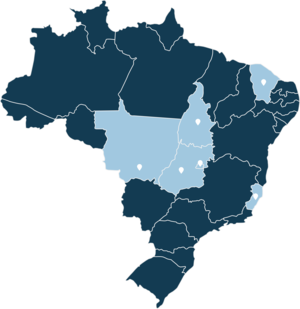 Mapa das regionais Kora